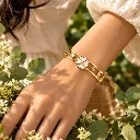 Sunlit Clover Bracelet in Bloom.webp