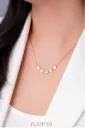 Golden Multi-Heart Charm Necklace
