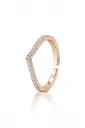 Elegant Open Band Rose Gold Ring