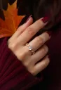 Floral Diamond Rose Gold Ring