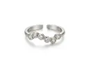 Minimal Bezel Stone Silver Ring