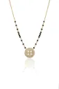 Round Charm Black Bead Mangalsutra
