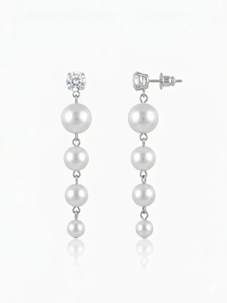 Elegant Pearl Drop Earrings