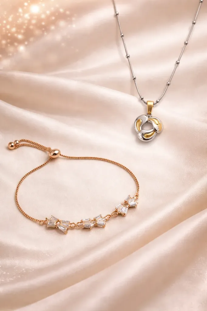 Pendant Necklace with Bracelet Set