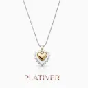 Heart Shape Silver Necklace
