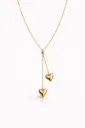 Necklace with Double Heart Pendant