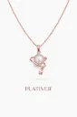 Rose Gold Pearl Pendant Necklace with Star Charm DC005