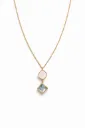 Pendant Necklace with Pink Gemstone