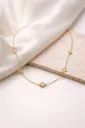 Clover Necklace with Crystal