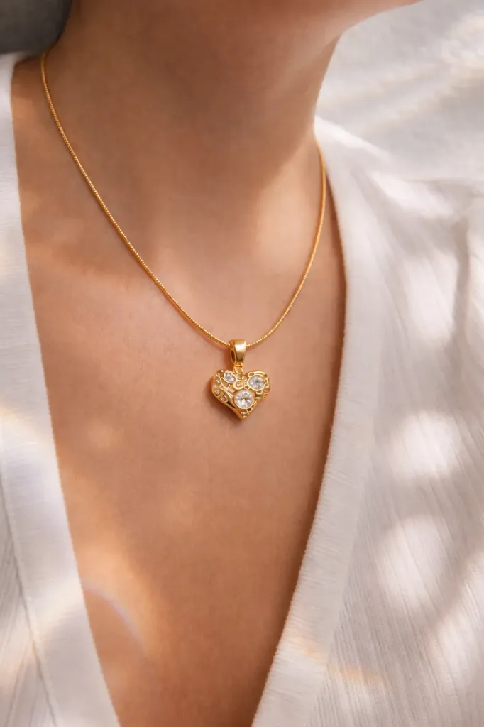 [KZ 037] Heart shape Necklace