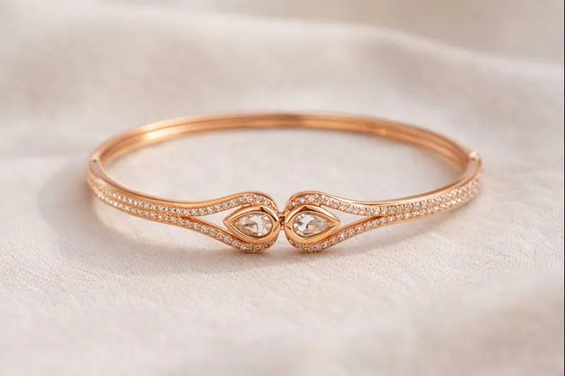 Rose Gold Crystal Bracelet DC 013