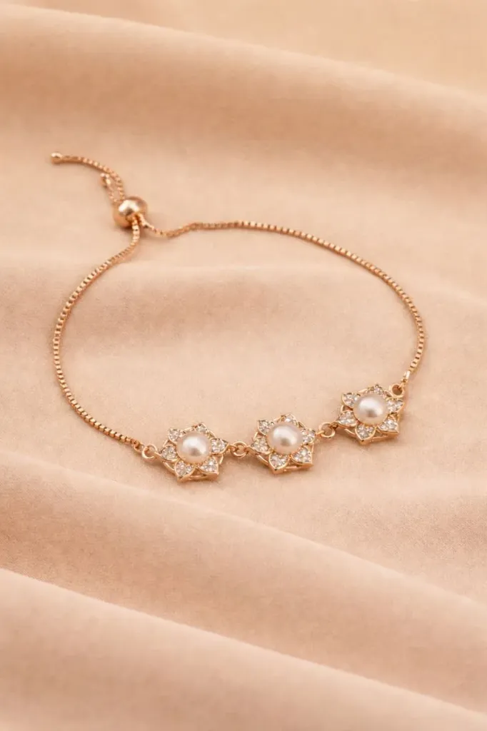 [DC 008] Rose Gold Pearl Bracelet