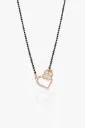 Rose Gold Floral Heart Mangalsutra